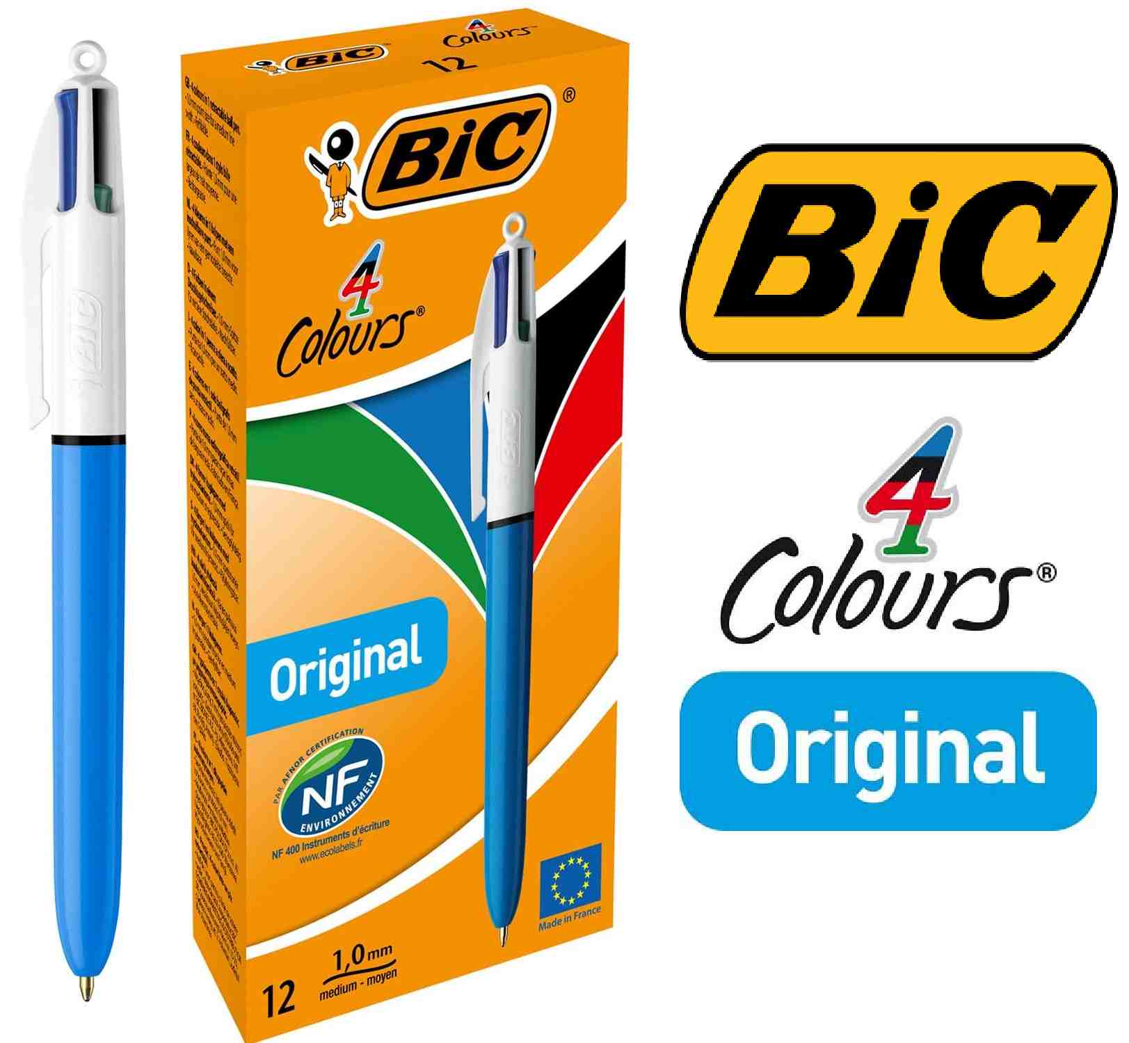 Bolígrafo Bic <br>4 colores Original